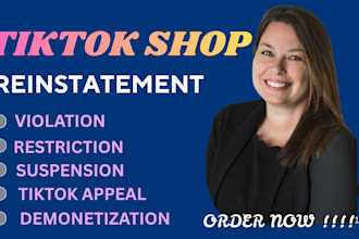 fix tiktok shop suspension and professional reinstatement
