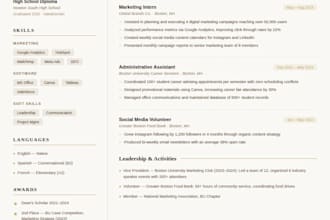 expert resume and CV writing for students and fresh graduates