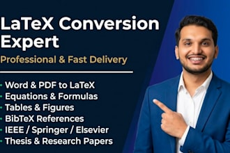 convert your document to latex for academic papers, thesis, or research