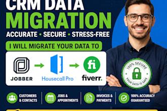 migrate your CRM data to jobber housecall pro or any platform accurately