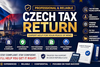 help with czech tax return, tax residency, foreign income, eu tax compliance