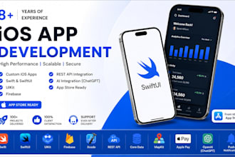 develop a professional ios app using swift, uikit, and swiftui