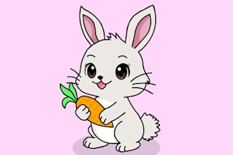 draw cute animal illustrations for children books