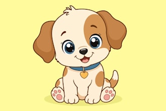 draw cute animal illustrations for children books
