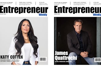 feature you on business magazine with a published interview