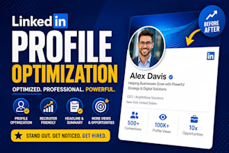 be your linkedin optimization expert and profile manager