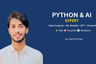 do python scripting, data analysis and visualization