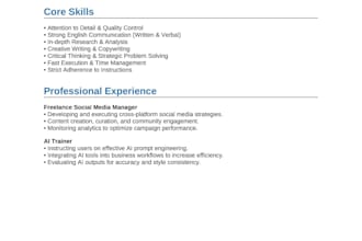 am equally comfortable working independently and as part of collaborative team