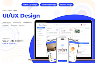 do UI UX design, mobile app or website ui ux design