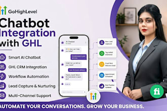 integrate ai chatbot, voice ai agent with ghl and automation, funnel expert