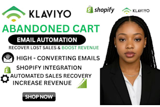 setup klaviyo abandoned cart email automation for higher sales recovery