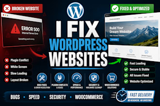 fix, speed up, or customize your wordpress website