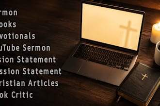 write powerful sermon, devotionals, christian contents