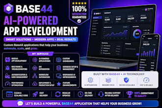 build your ai web app using base44