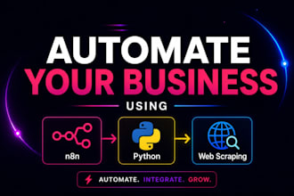 automate your business using n8n, python and web scraping