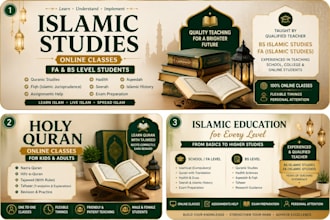 teach holy quran and islamic studies online