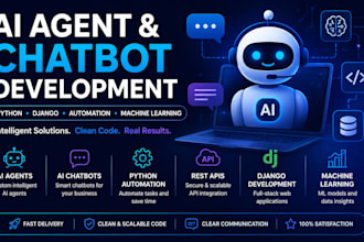 build ai agents, ai chatbots, and python automation