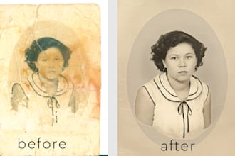 professionally restore old and damaged photos