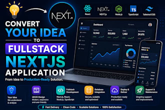 convert your ideas to fullstack nextjs application