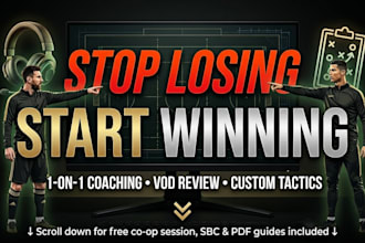 be your personal ea fc 26 coach with vod review, custom tactics, squad plan
