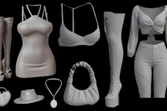 second life 3d clothing fashion garment model design clo 3d marvelous designer