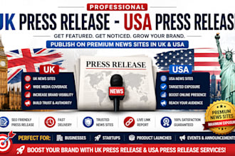 publish UK press release and USA press release distribution