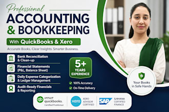 provide accurate quickbooks bookkeeping and xero accounting
