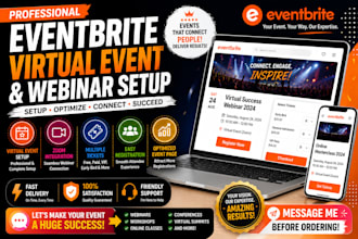 setup eventbrite virtual event and webinar registration