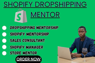 be your shopify mentor, dropshipping coach and ecommerce consultant
