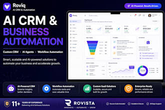 develop ai CRM, business automation, and custom software