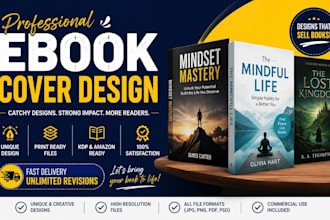 do book banner design, banner ad, book cover design, ebook cover design