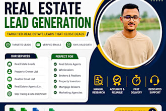 real estate leads, skip tracing, realtor email, owner list