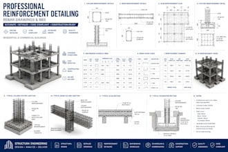 create professional reinforcement detailing and bar bending schedules