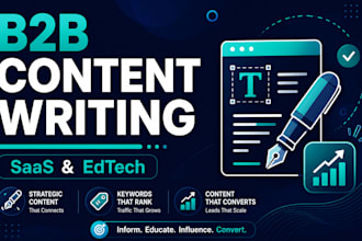 write SEO blog posts for b2b saas and edtech