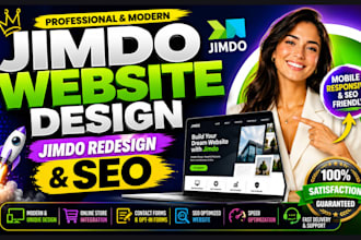 jimdo website design jimdo website redesign jimdo SEO online store landing page