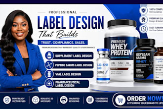 do supplement label peptide sarm vial label supplement, spray, vial label design