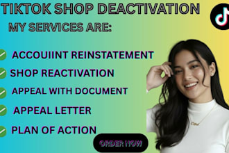 write an appeal for tiktok shop suspension and reinstatement