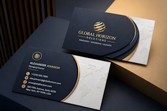 premium double sided business card design