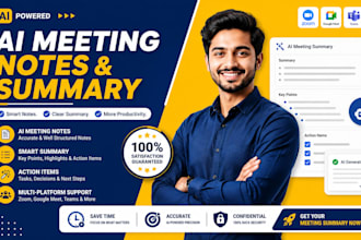 meeting summarizer, ai meeting notes, transcription, smart meeting assistant