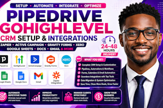 pipedrive activecampaign zapier gravity forms xero google sheets docs gmail ghl