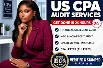 be CPA audit financial, CPA US review financial statements, CPA letter