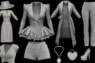 create second life clothing clo 3d marvelous designer fiverm y2k cloth 3d design