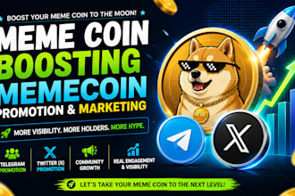 memecoin promotion memecoin marketing  meme coin boosting
