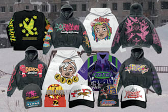 design bold streetwear apparel graphics t shirt for brand