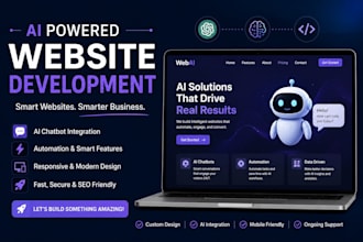custom ai powered website for business