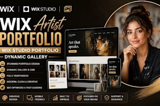 design wix artist portfolio wix studio portfolio wix dynamic gallery