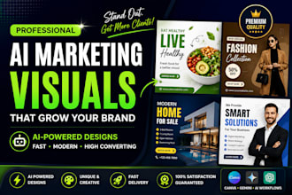 create professional ai marketing visual for your brand