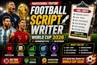 write viral football youtube scripts with storytelling