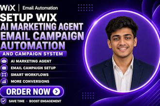 setup wix ai marketing agent email campaign automation and campaign system