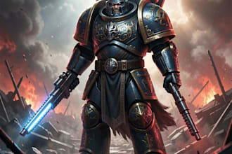 create warhammer 40k art